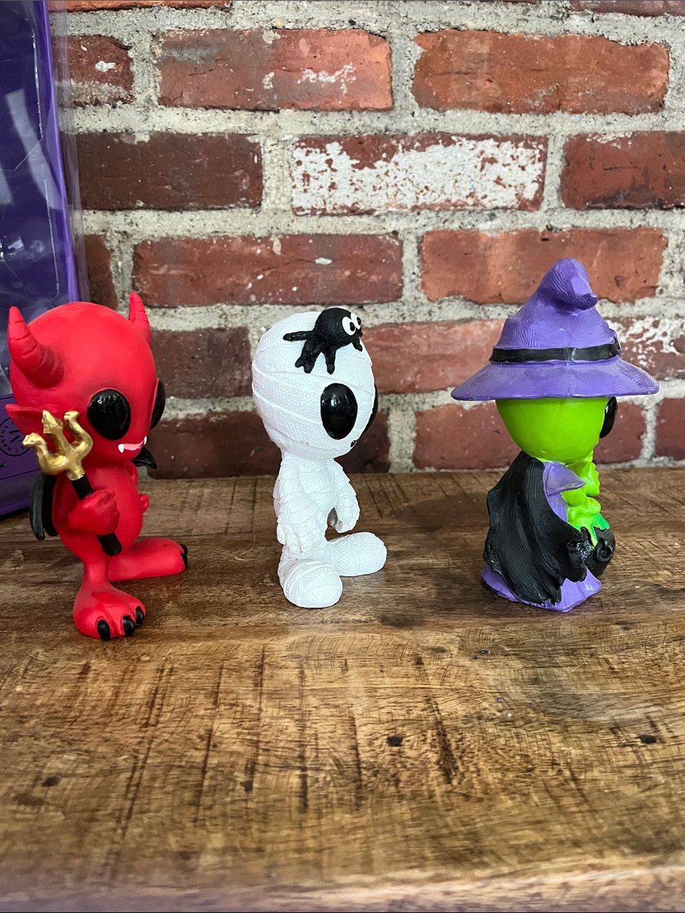 Martha Stewart Red Devil, White Mummy & Green Witch Alien Figurine Set - Picture 12 of 15